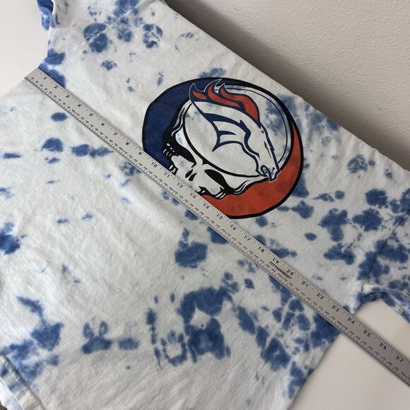 Vintage Shirt Adult Extra Large 90s Grateful Dad Denver Broncos Tie Dye Retro - Picture 7 of 11